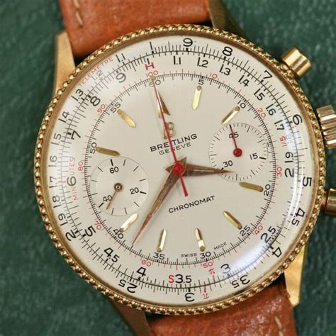 breitling 808 18k gold|1966 Breitling Model 808 Chronomat 217012 Solid 18k Gold Near .